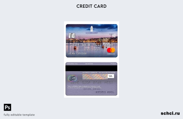 цифровая загрузка шаблона карты Mastercard Malta Lombard Bank